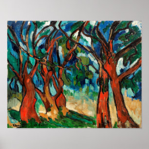 Het bos Maurice de Vlaminck Poster
