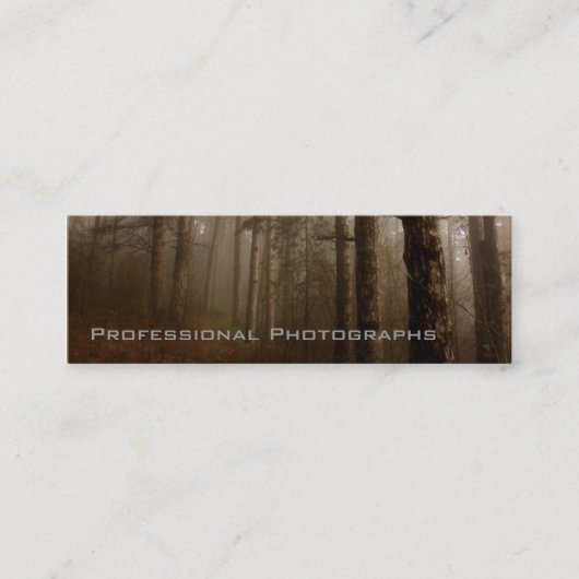 Het bos mini visitekaartje (Voorkant)