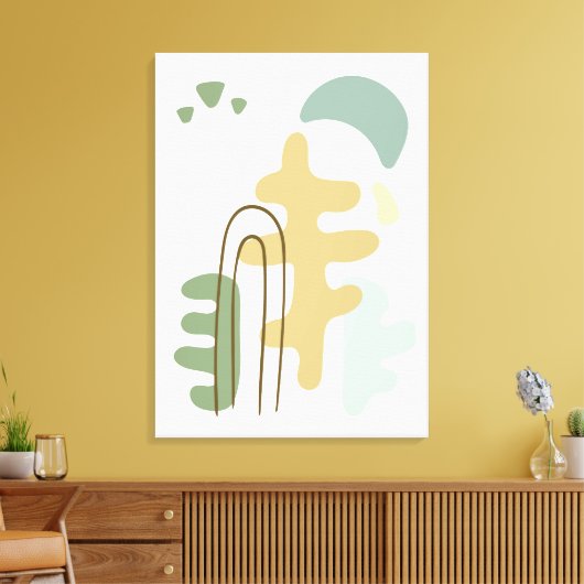 Het bos moderne Abstract Canvas Afdruk (Insitu (Woonkamer))