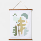 Het bos moderne Abstract Hangend Wandkleed (Voorkant)