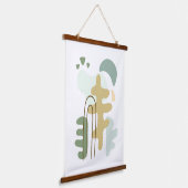 Het bos moderne Abstract Hangend Wandkleed (Gebogen)