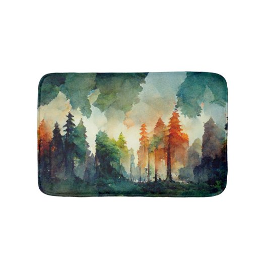 Het bos (natuur) badmat (Voorkant)