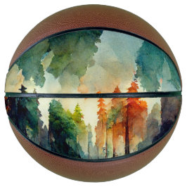 Het bos (natuur) basketbal