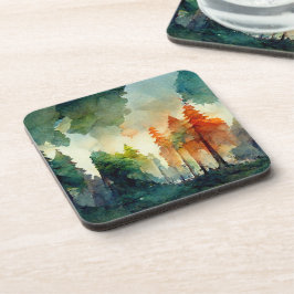 Het bos (natuur) bier onderzetter