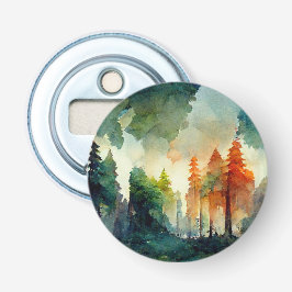 Het bos (natuur) button flesopener