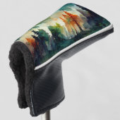 Het bos (natuur) golfheadcover (3/4 voorkant)