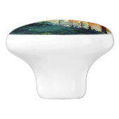 Het bos (natuur) keramische knop (Zijkant)
