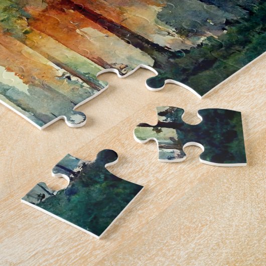 Het bos (natuur) legpuzzel (Zijkant)