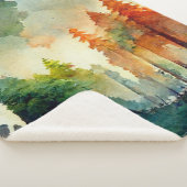 Het bos (natuur) sherpa deken (3/4)