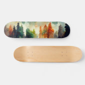 Het bos (natuur) skateboard (Horizontaal)