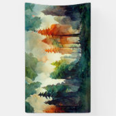 Het bos (natuur) spandoek (Verticaal)