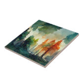 Het bos (natuur) tegeltje (Zijkant)