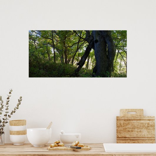 Het bos poster (Keuken)