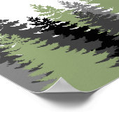 Het bos van de bomen opslaan poster (Hoek)