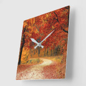 Het Bos van de herfst Vierkante Klok (Hoek)