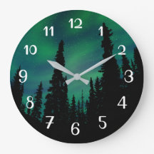 Het bos van de Noordelijke Lichten Groene Night Sk