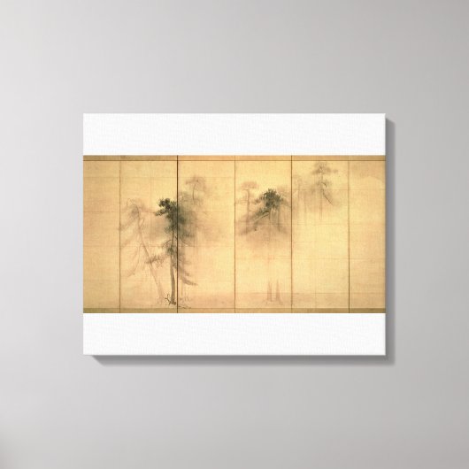 Het bos van de pijnbomen canvas afdruk (Voorkant)