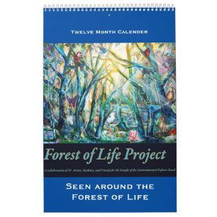 Het bos van Life Calender, gezien rond het bos Kalender