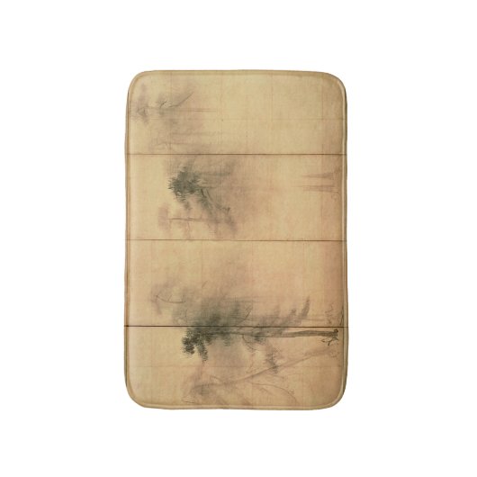 Het bos van pijnbomen badmat (Voorkant Verticaal)