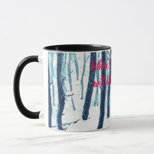 Het bos van Snowy loopt door Mok (Links)