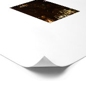 Het Bosuil Stadium bij nacht Poster (Hoek)