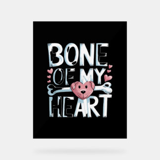 Het bot van mijn harthond acryl bord