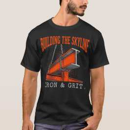 Het Bouwen Van De Skyline IJzeren Constructie Met T-shirt
