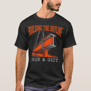 Het Bouwen Van De Skyline IJzeren Constructie Met T-shirt