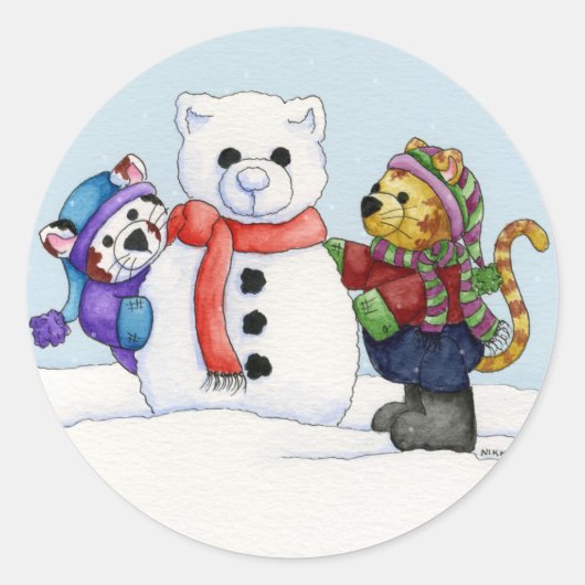 Het bouwen van een Snow Cat Sticker (Voorkant)