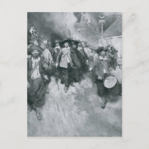 Het branden van Jamestown Briefkaart