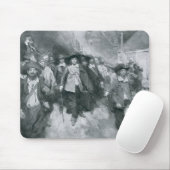 Het branden van Jamestown Muismat (Met muis)