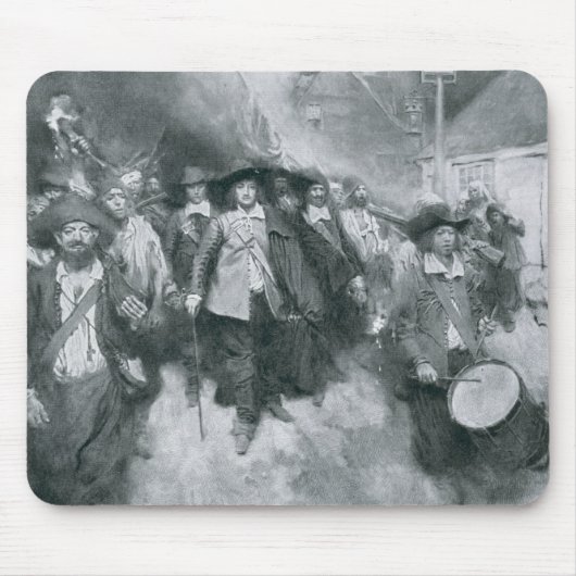 Het branden van Jamestown Muismat (Voorkant)
