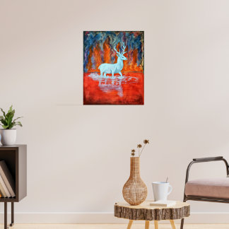 Het brandende meer poster