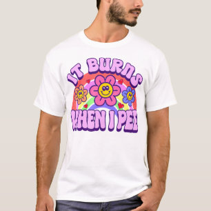 Het brandt als ik sarcastisch ironisch ongepast pl t-shirt