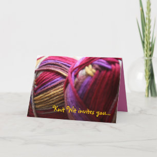 Het breien de Uitnodiging van de Club