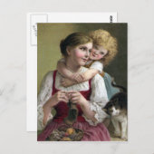 Het breien met Zoete Afleiding Briefkaart (Voorkant / Achterkant)