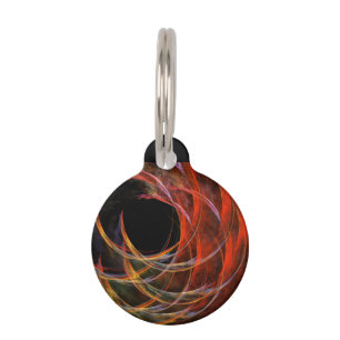 Het breken van de Abstracte Cirkel Art Ronde Huisdierpenning