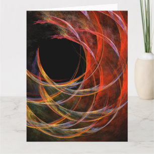 Het breken van de Abstracte Kunst van de Cirkel Bedankkaart