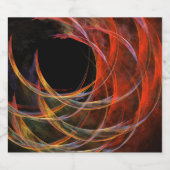 Het breken van de Abstracte Kunst van de Cirkel Bier Etiket (Enkel label)