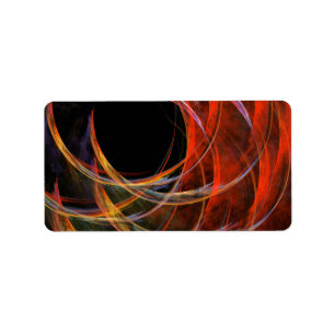 Het breken van de Abstracte Kunst van de Cirkel Etiket