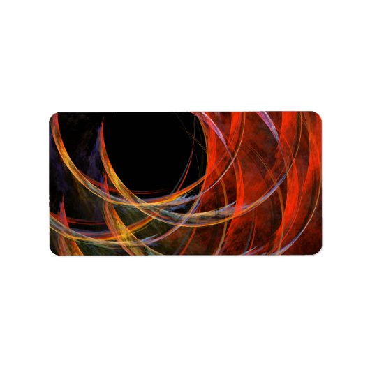 Het breken van de Abstracte Kunst van de Cirkel Etiket (Voorkant)