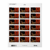 Het breken van de Abstracte Kunst van de Cirkel Etiket (Full Sheet)