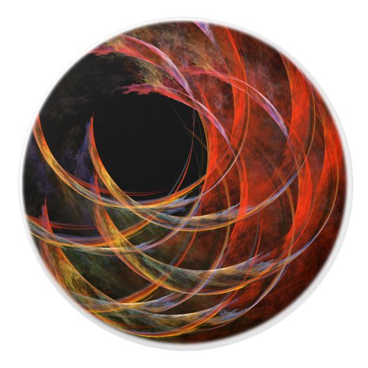 Het breken van de Abstracte Kunst van de Cirkel Keramische Knop (Voorkant)