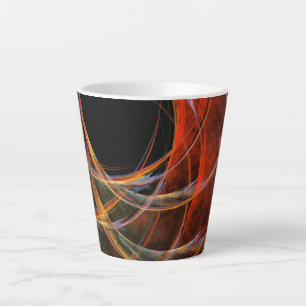 Het breken van de Abstracte Kunst van de Cirkel Latte Mok