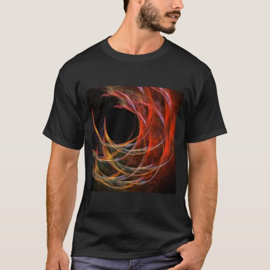 Het breken van de Abstracte Kunst van de Cirkel T-shirt (Voorkant)