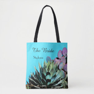 Het Bride-gepersonaliseerde Tas, Agave & Cactus Draagtas