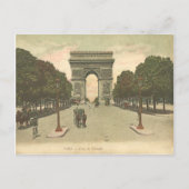 Het briefkaart Arc de Triomphe de l'Étoile. (Voorkant)