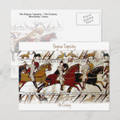 Het Briefkaart Bayeux Tapestry a4 (Voorkant / Achterkant)