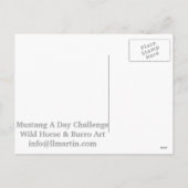 Het Briefkaart Blauwe Eyed Pinto van het Pony van (Achterkant)