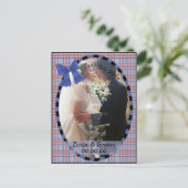 Het Briefkaart Country Patchwork van datum opslaan (Staand voorkant)